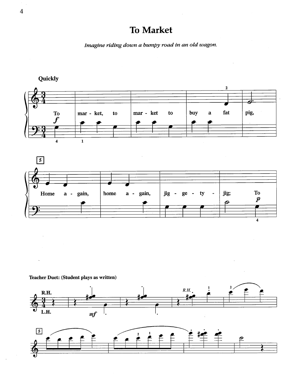 Twinkle Twinkle Little Star RH Note names Sheet music for Piano