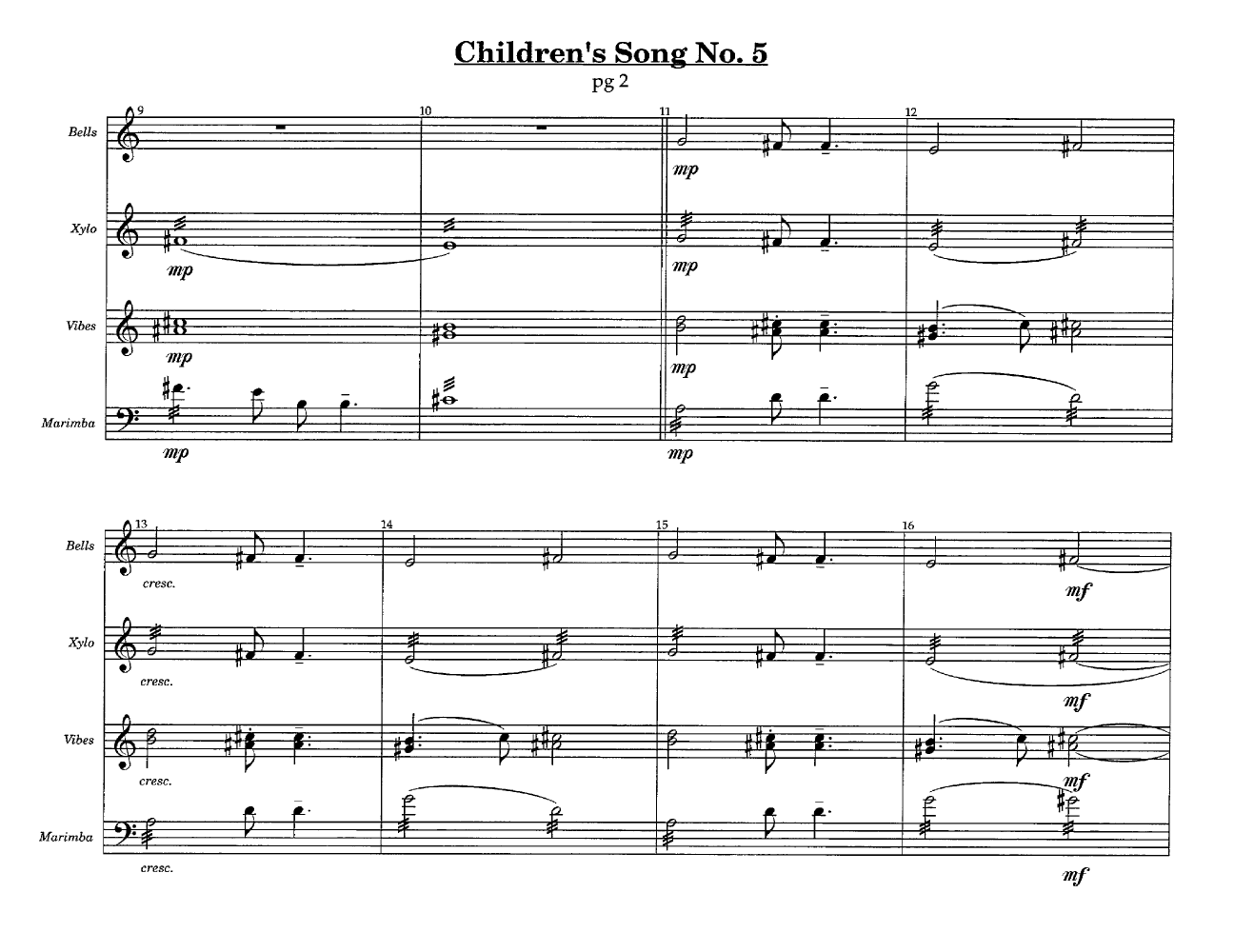 CHICK COREA CHILDRENS SONGS #3 PERC