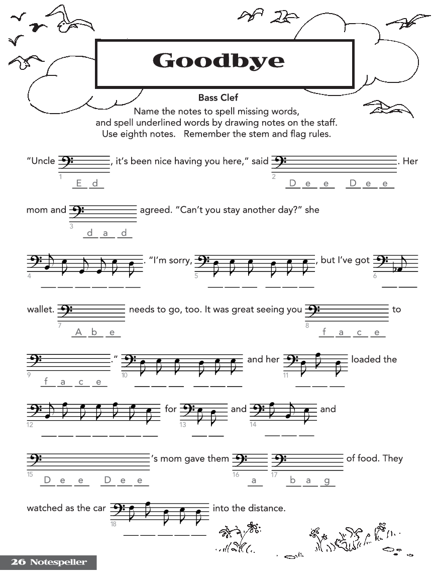 THEORY FOR YOUNG MUSICIANS NOTESPEL