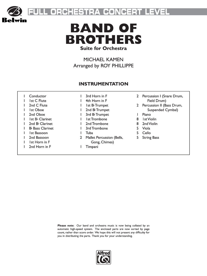 BAND OF BROTHERS SCORE