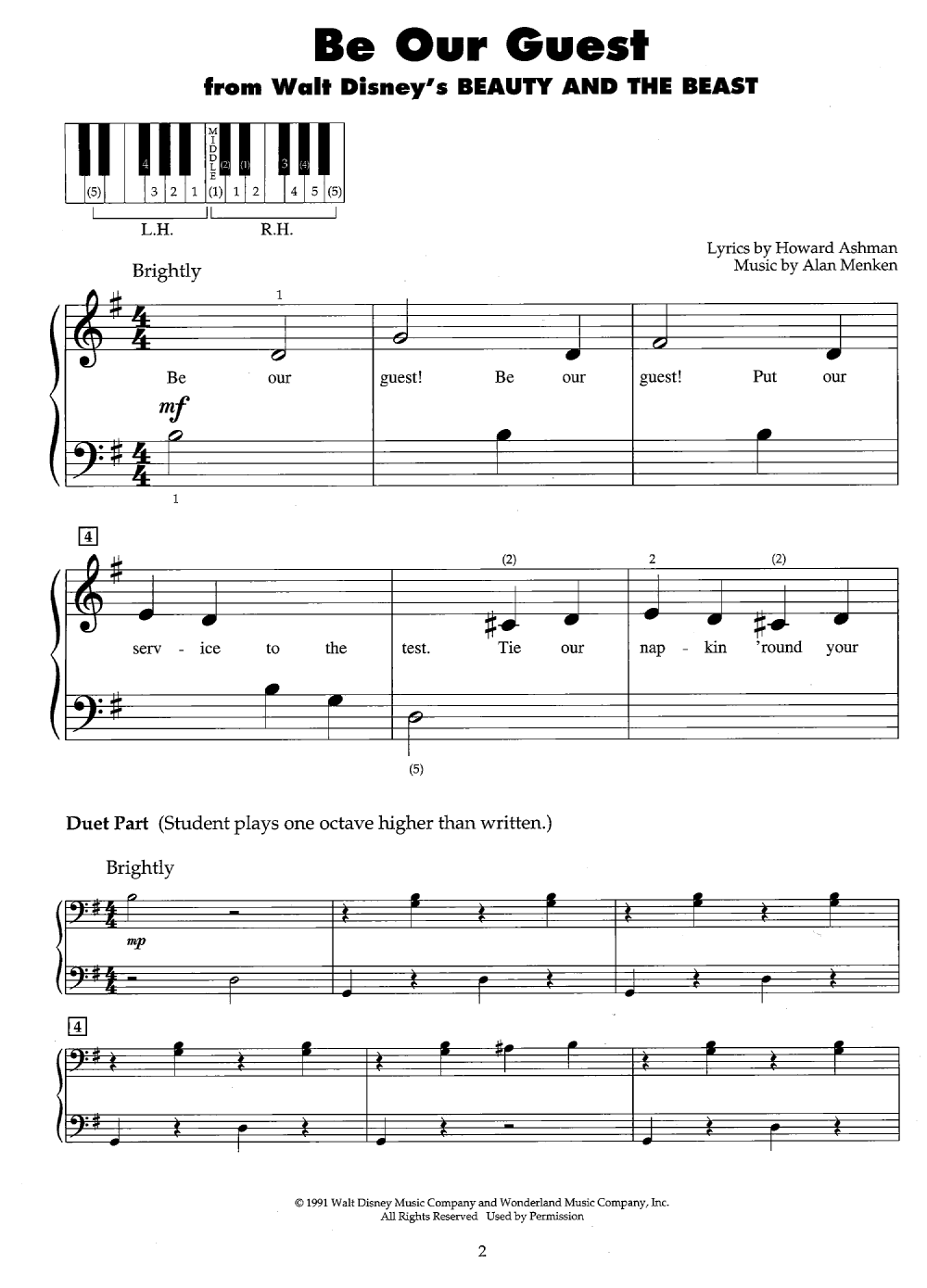 Disney Favorites Five Finger Piano By Various J W Pepper Sheet Music