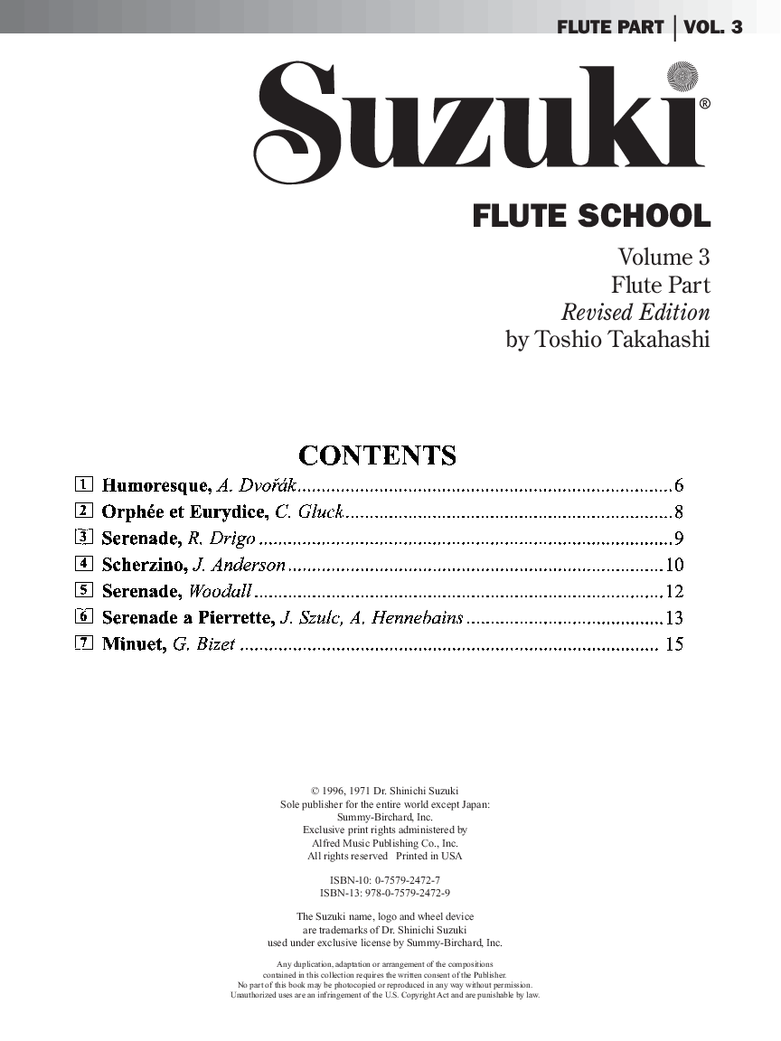 SUZUKI FLUTE SCHOOL #3 REVISED