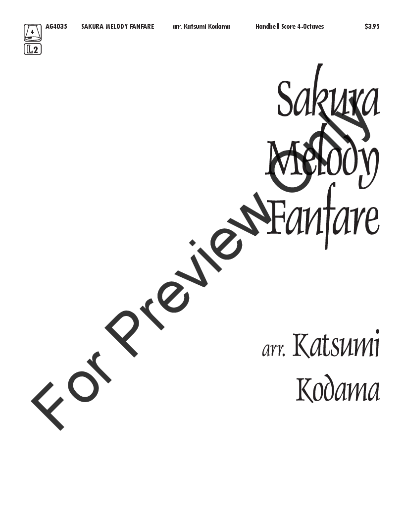 Sakura Melody Fanfare by Katsumi Kodama