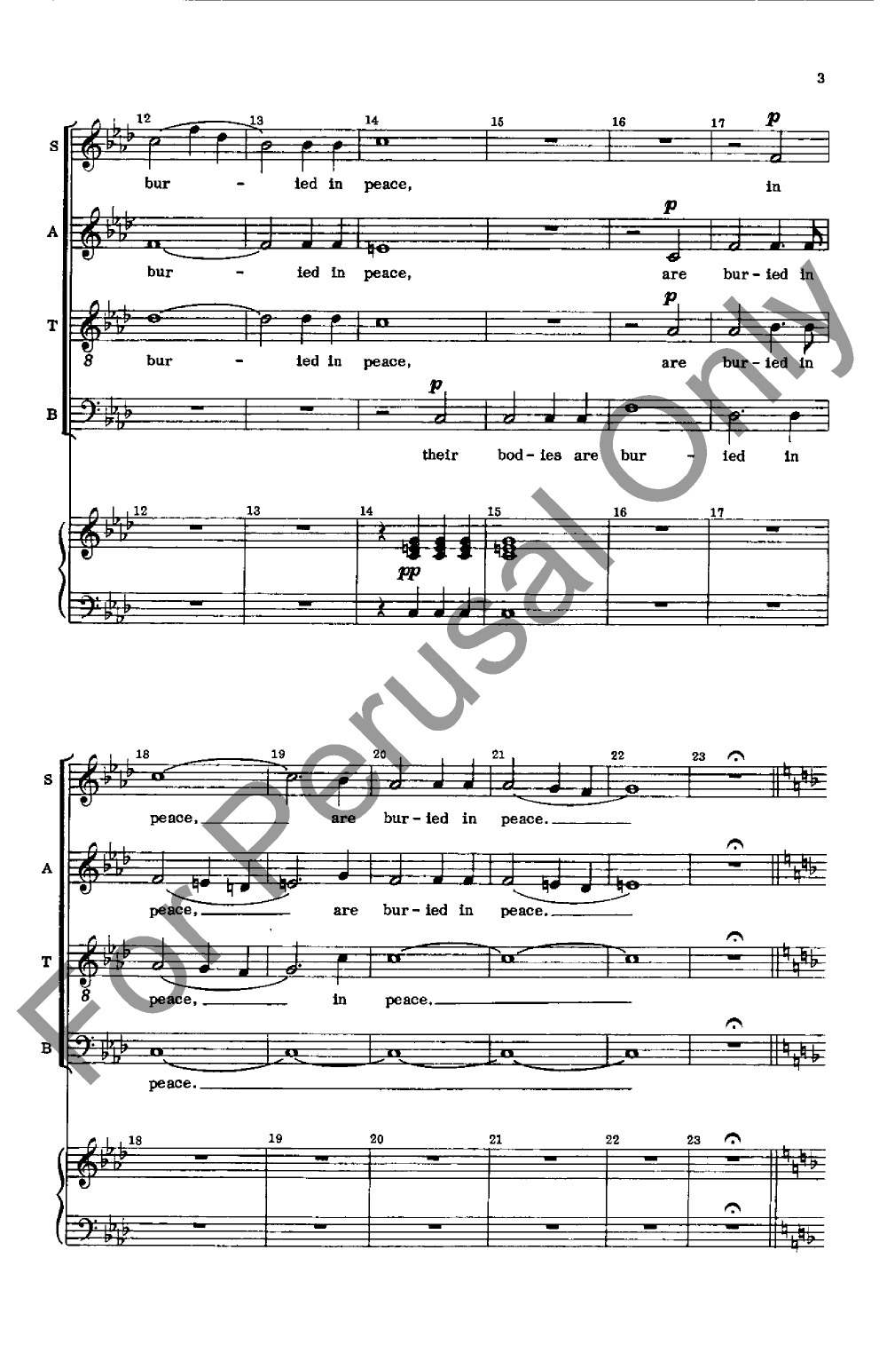 Their Bodies Are Buried in Peace (SATB ) by | J.W. Pepper Sheet Music