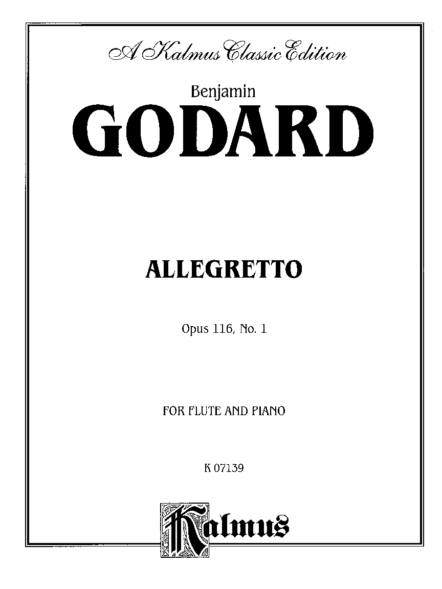 ALLEGRETTO FOR FLUTE PIANO