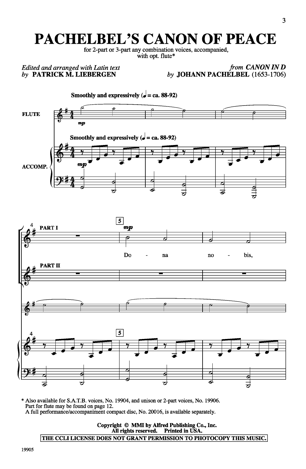 Pachelbel's Canon of Peace