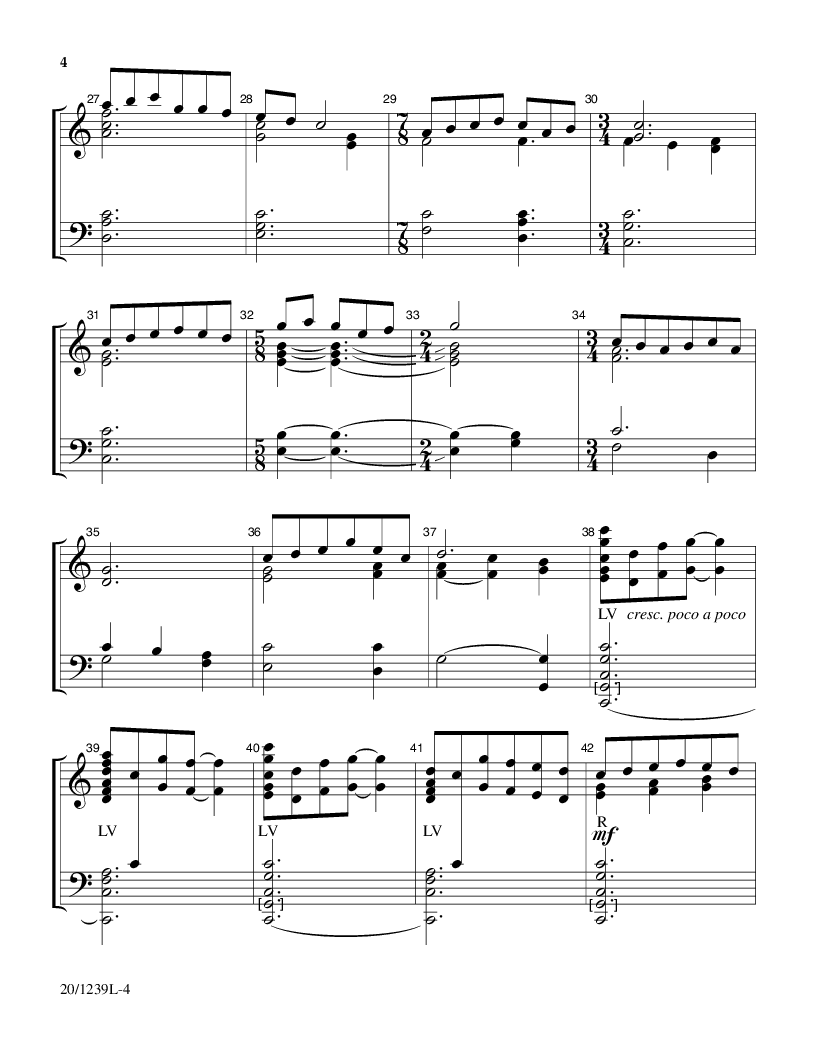 Change Ring Prelude On Divinum Mysterium 3-6 Octaves