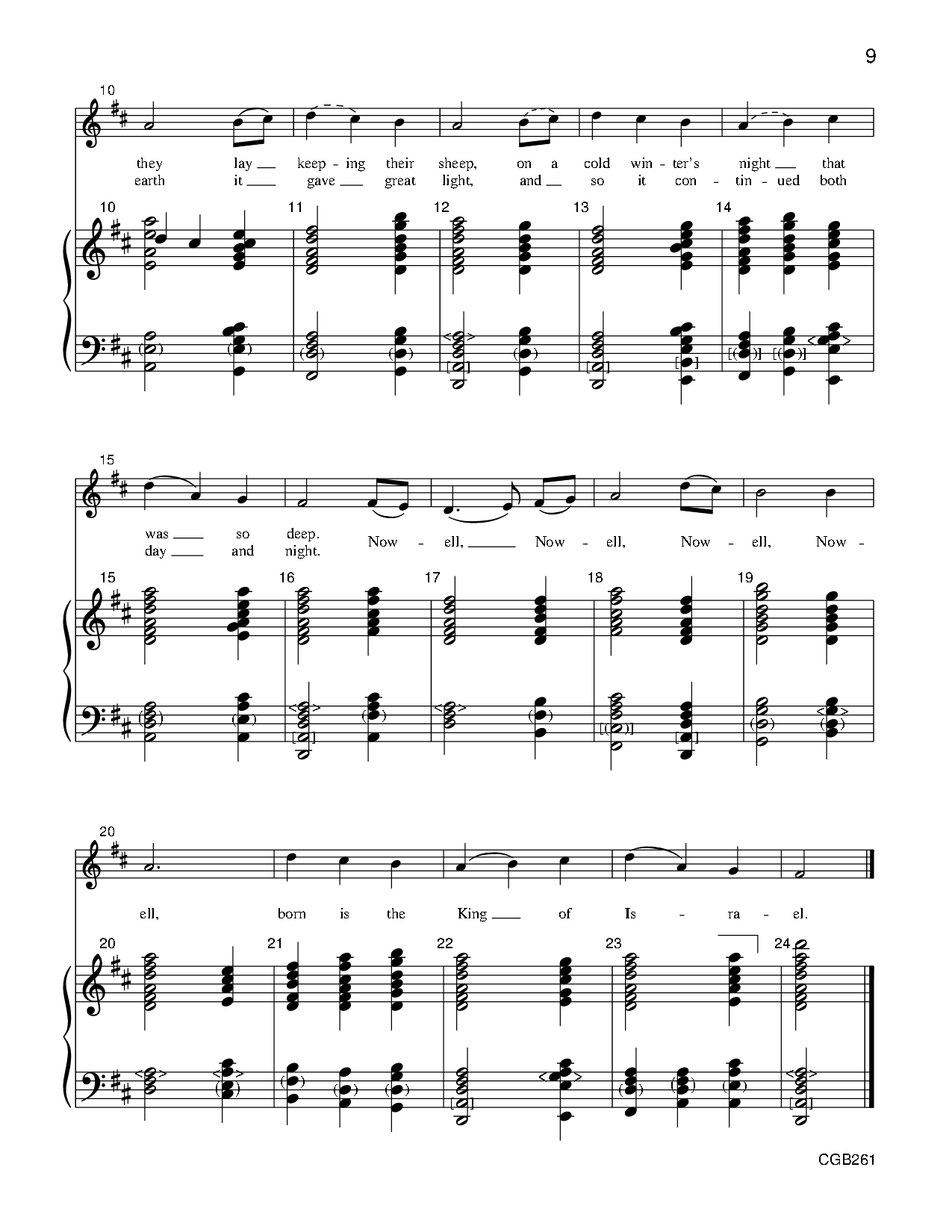 Chords For Carols 2-5 Octave