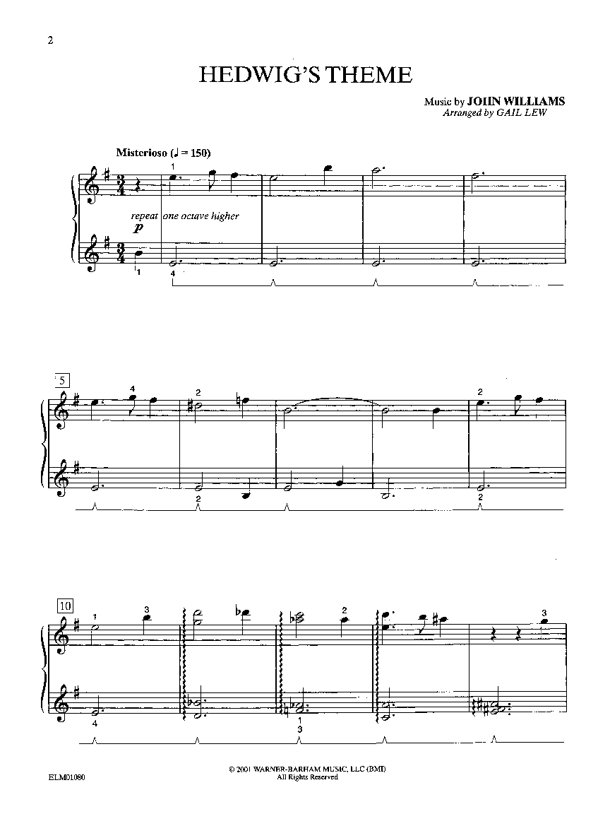 harry potter sheet music piano - Bimo.unpasoadelante.co