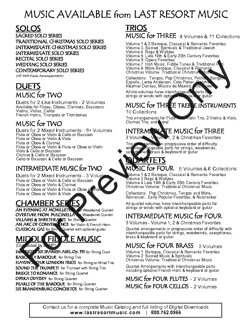 20 Traditional Wedding Solos Cello or Bassoon and Piano